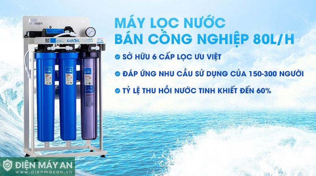 Máy lọc nước bán công nghiệp Karofi KT-KB80 (80 lít/giờ)